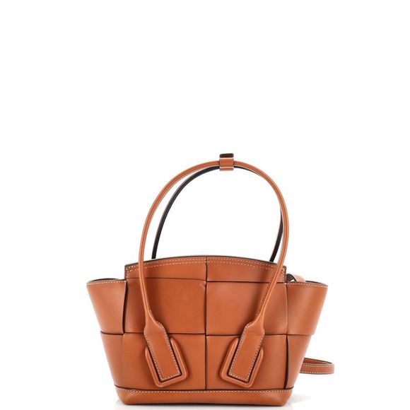 Bottega Veneta Arco Bag Maxi Intrecciato Leather Mini Brown - Picture 3 of 10